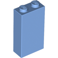 Lego kostka (kostička) 1x2x3, středně modrá (6146806)